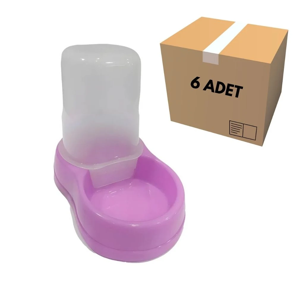 Kedi & Köpek Su Kabı 3 LT Kaymaz Taban (6 Adet)