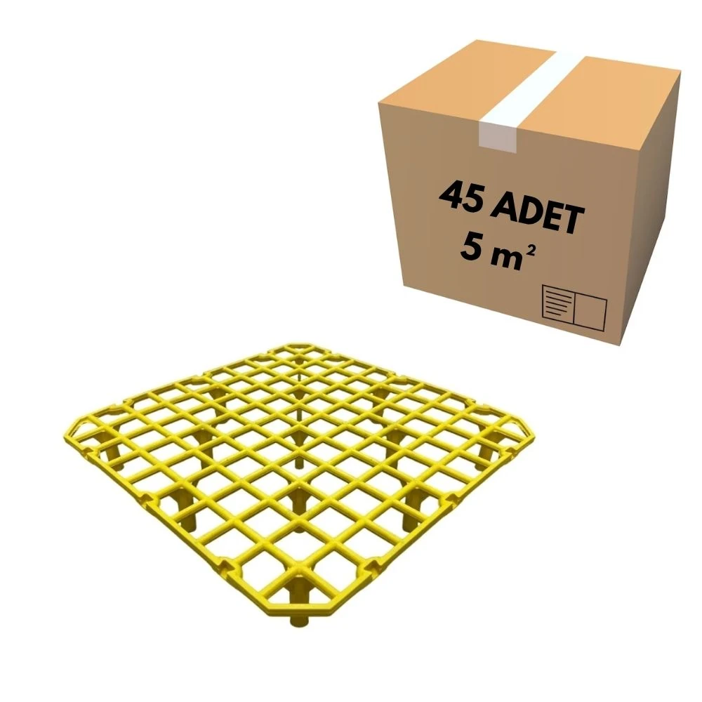 33x33 Dar Göz Sarı Kümes Taban Izgarası (5 m²)