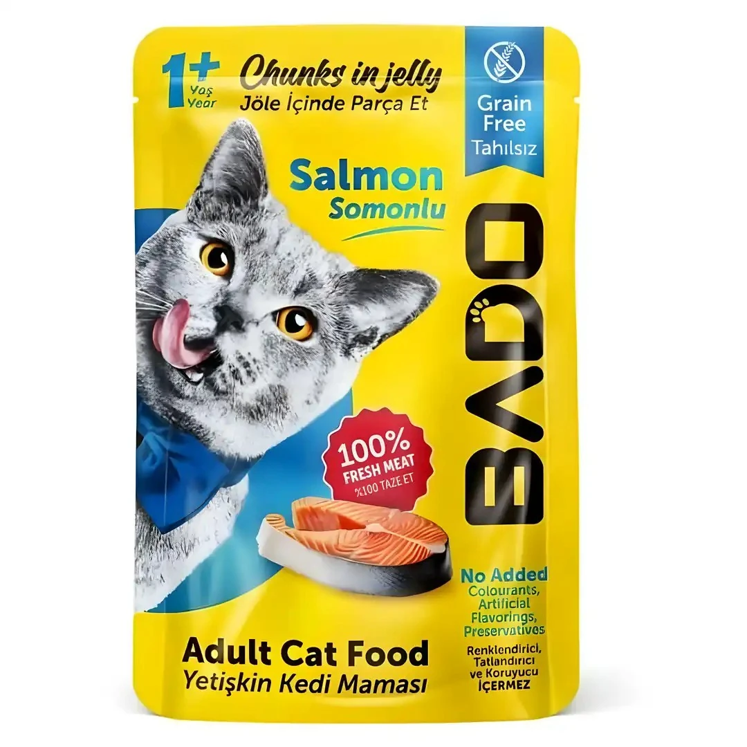 Bado Somonlu Kedi Pouch 85 GR