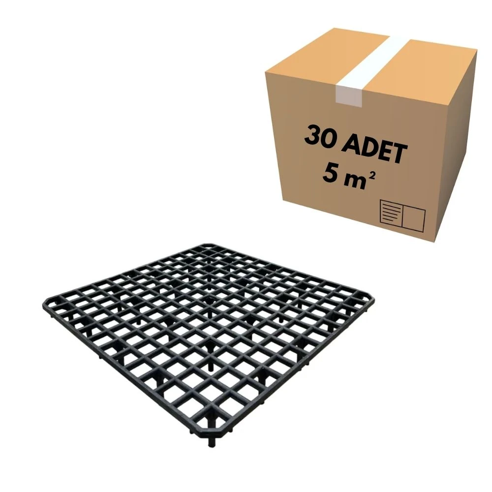 40x40 Geniş Göz Siyah Kümes Taban Izgarası (5 m²)