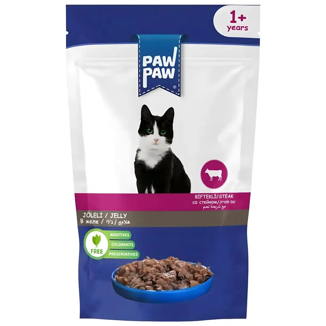 PawPaw Biftekli Kedi Pouch 85 GR