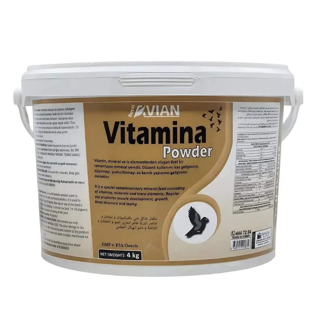Royal Avian Vitamina Powder Vitamin ve Mineral Desteği 4 KG