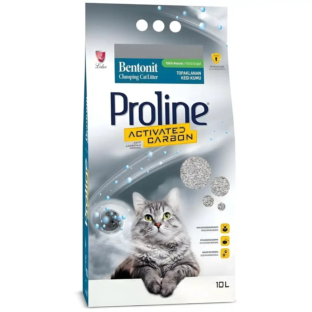 Proline Aktif Karbonlu Kedi Kumu 10 LT