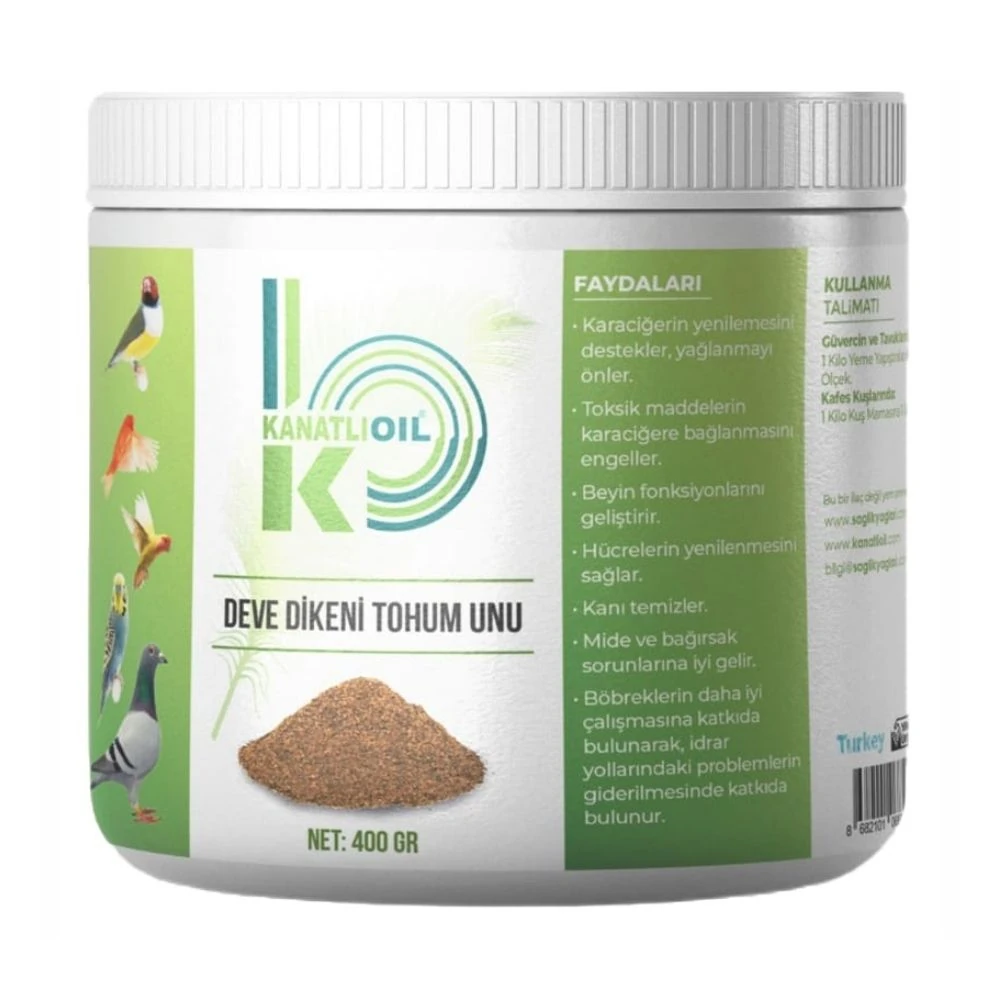 Kanatlı Oil Deve Dikeni Tohum Unu 400 GR