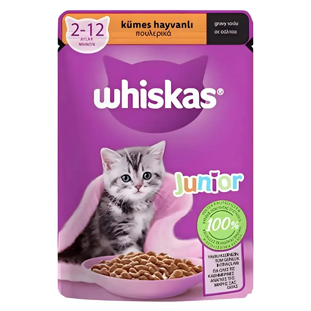 Whiskas Kümes Hayvanlı Yavru Kedi Pouch 85 GR