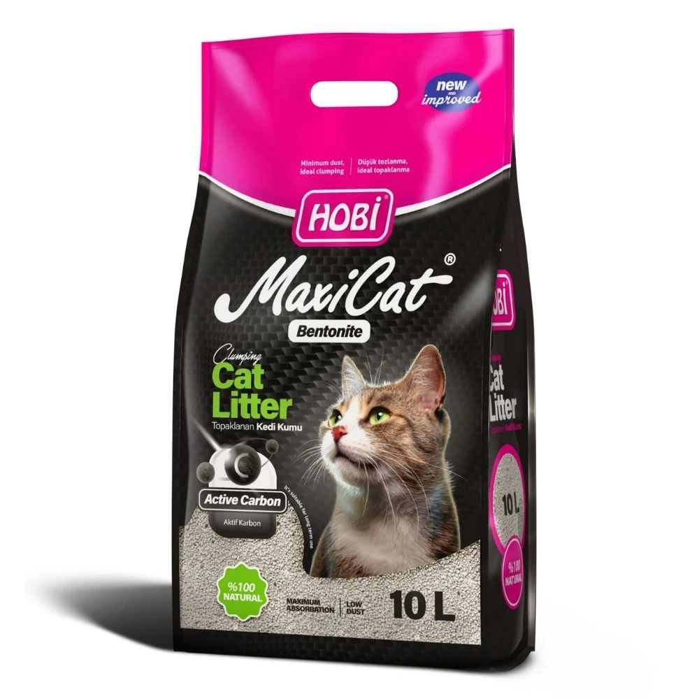 Hobi Maxicat Aktif Karbonlu Kedi Kumu 10 LT