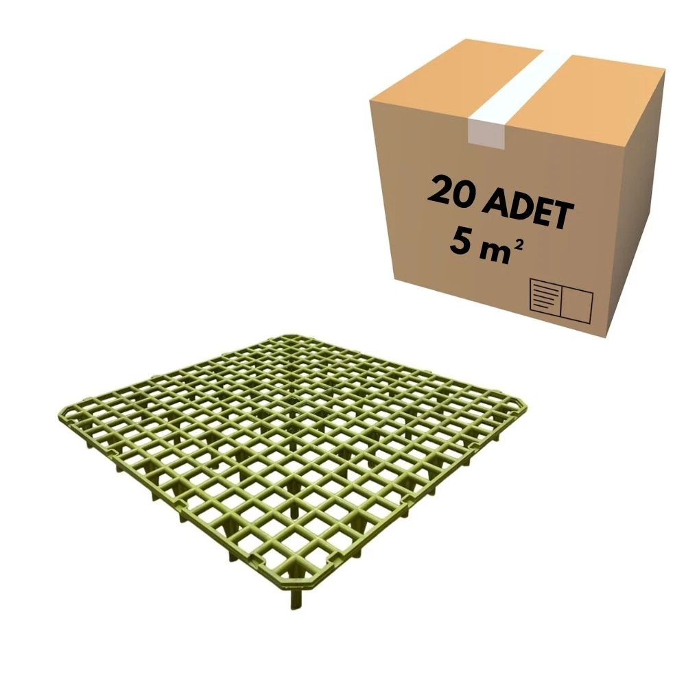 50x50 Geniş Göz Sarı Kümes Taban Izgarası (5 m²)