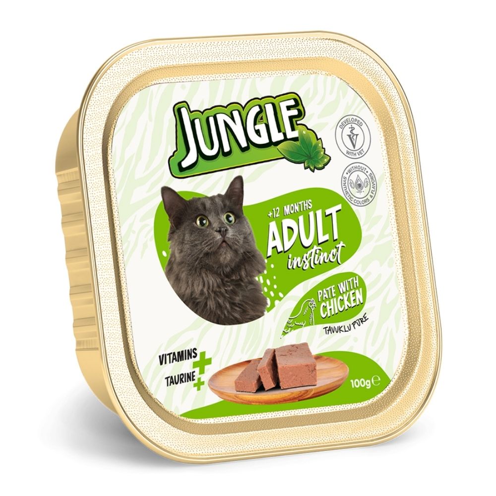 Jungle Tavuklu Kedi Ezme/Pate 100 GR