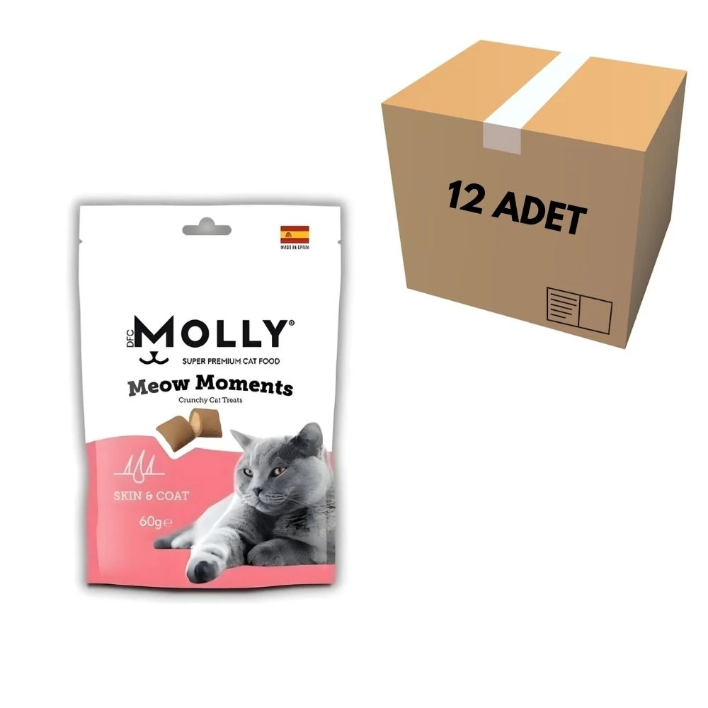Molly Meow Moments Skin Coat Kedi Ödül Maması 60 GR (12 Adet)