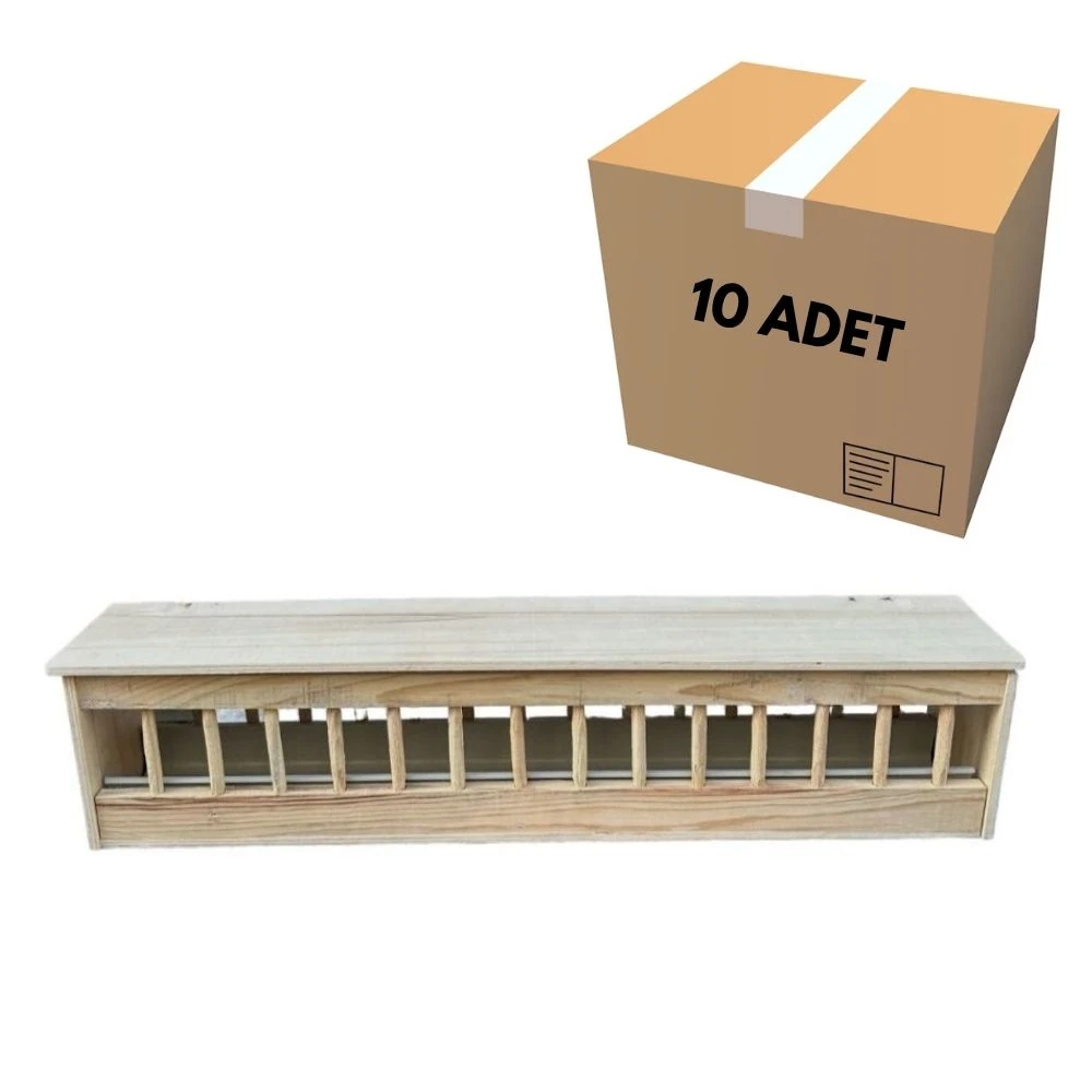 Ahşap Yemlik 75 CM (10 Adet)