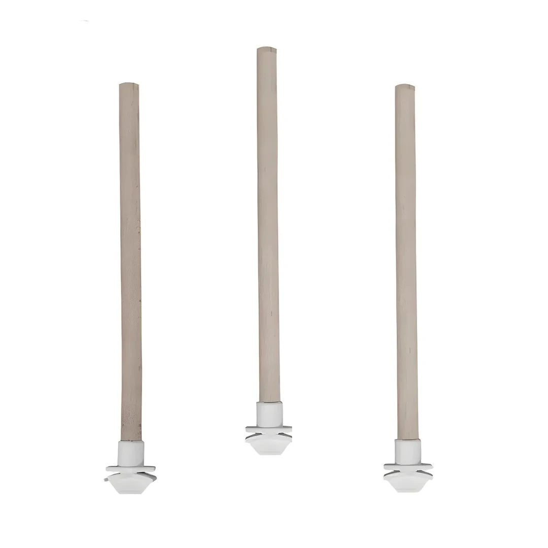 Plastik Başlı Tahta Tünek 25 CM