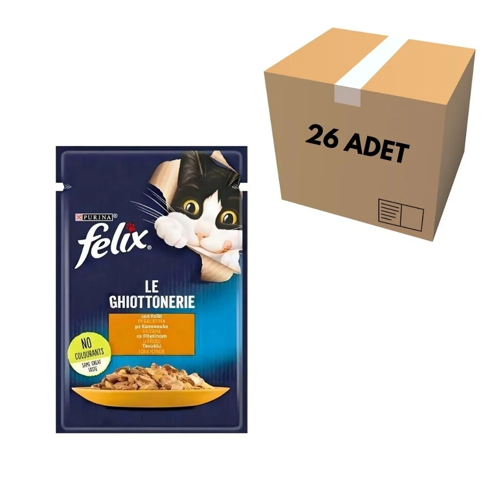 Purina Felix Tavuk Etli Kedi Pouch 85 GR (26 Adet)