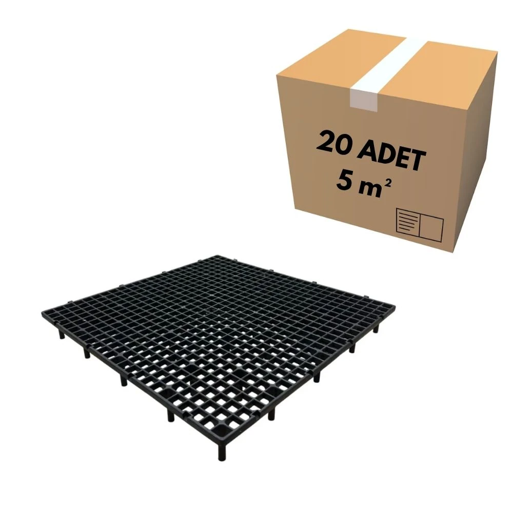 50x50 Dar Göz Siyah Kümes Taban Izgarası (5 m²)