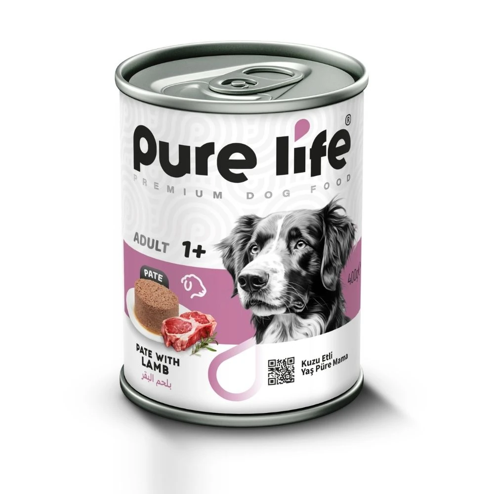Purelife Kuzu Etli Köpek Konservesi 400 GR