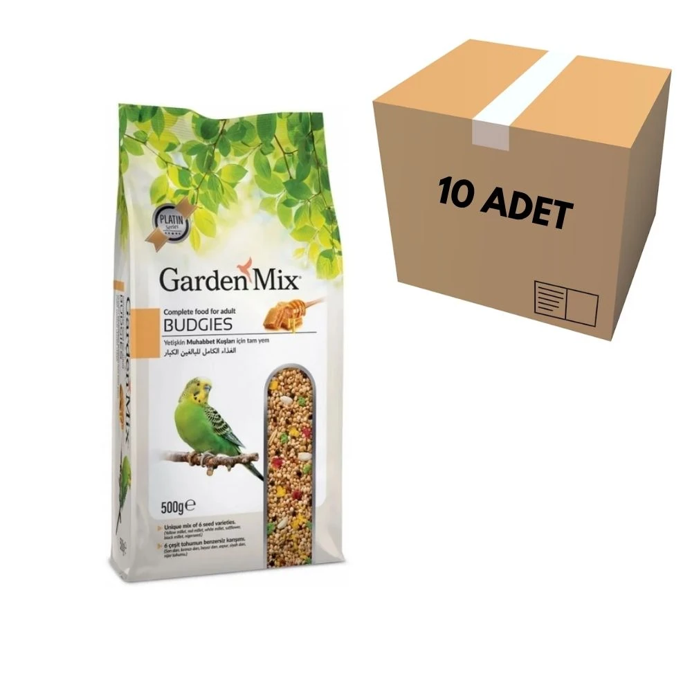 Gardenmix Platin Ballı Muhabbet Kuş Yemi 500 GR (10 Adet)