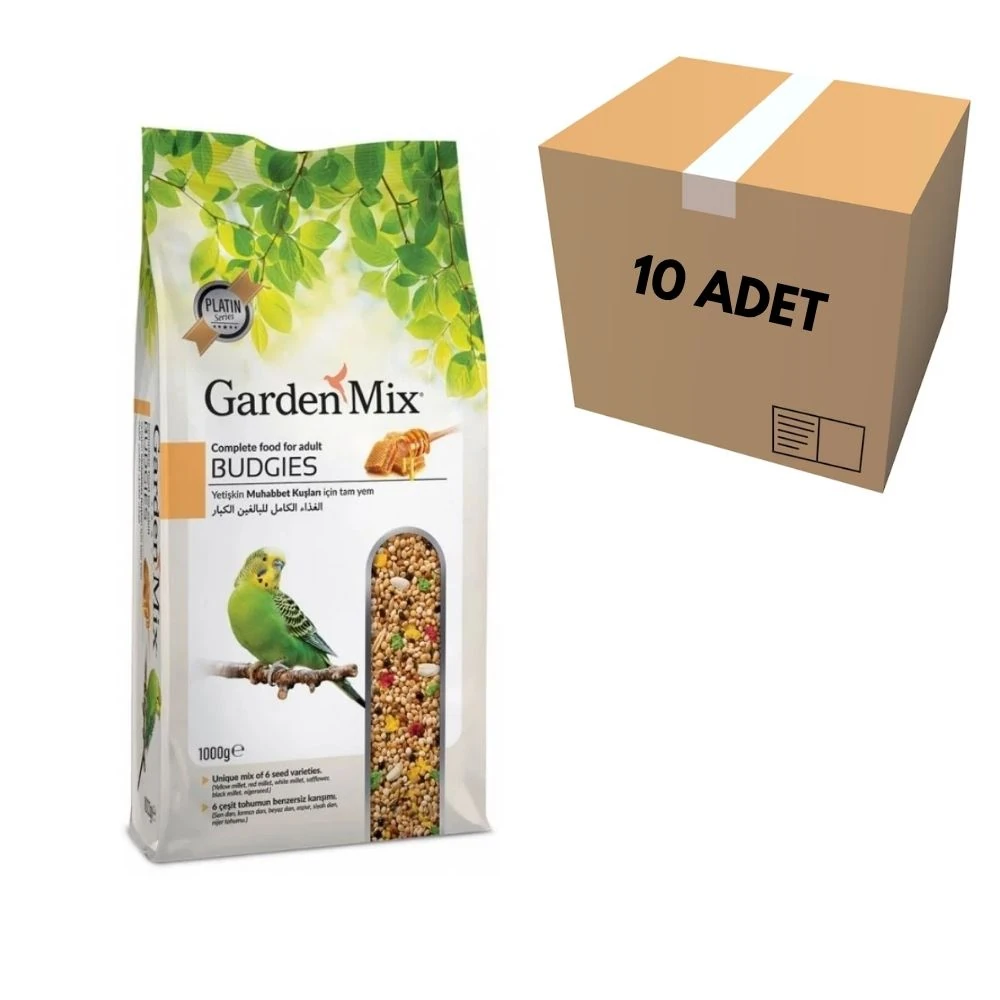 Gardenmix Platin Ballı Muhabbet Kuş Yemi 1 KG (10 Adet)