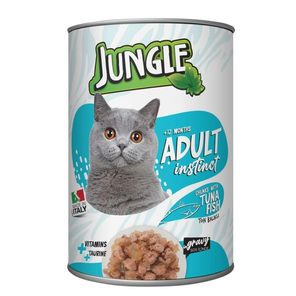 Jungle Ton Balıklı Kedi Konserve 415 GR