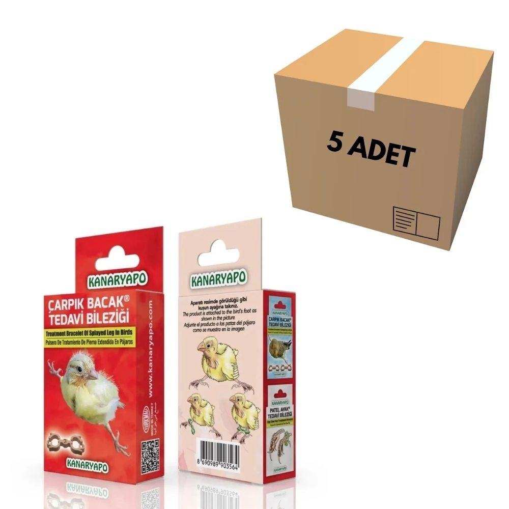 Çarpık Bacak Tedavi Bileziği Kanaryalar İçin (5 Adet)