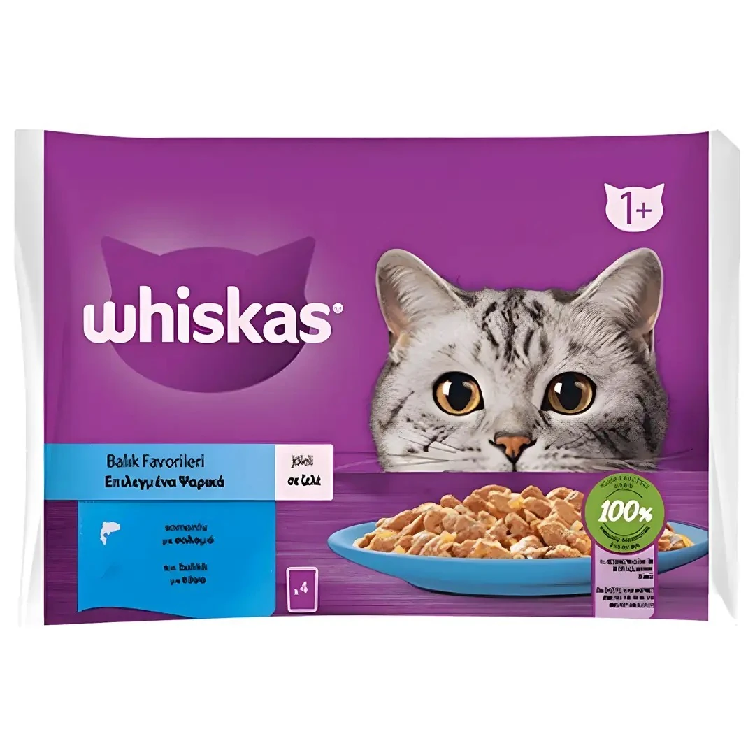 Whiskas Balık Favorileri Kedi Pouch 340 GR