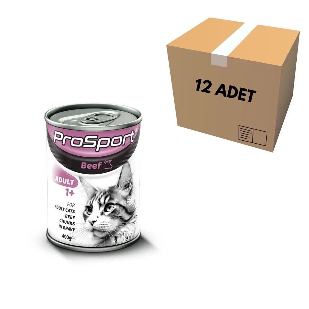 ProSport Sığır Etli Kedi Konservesi 400 GR (12 Adet)