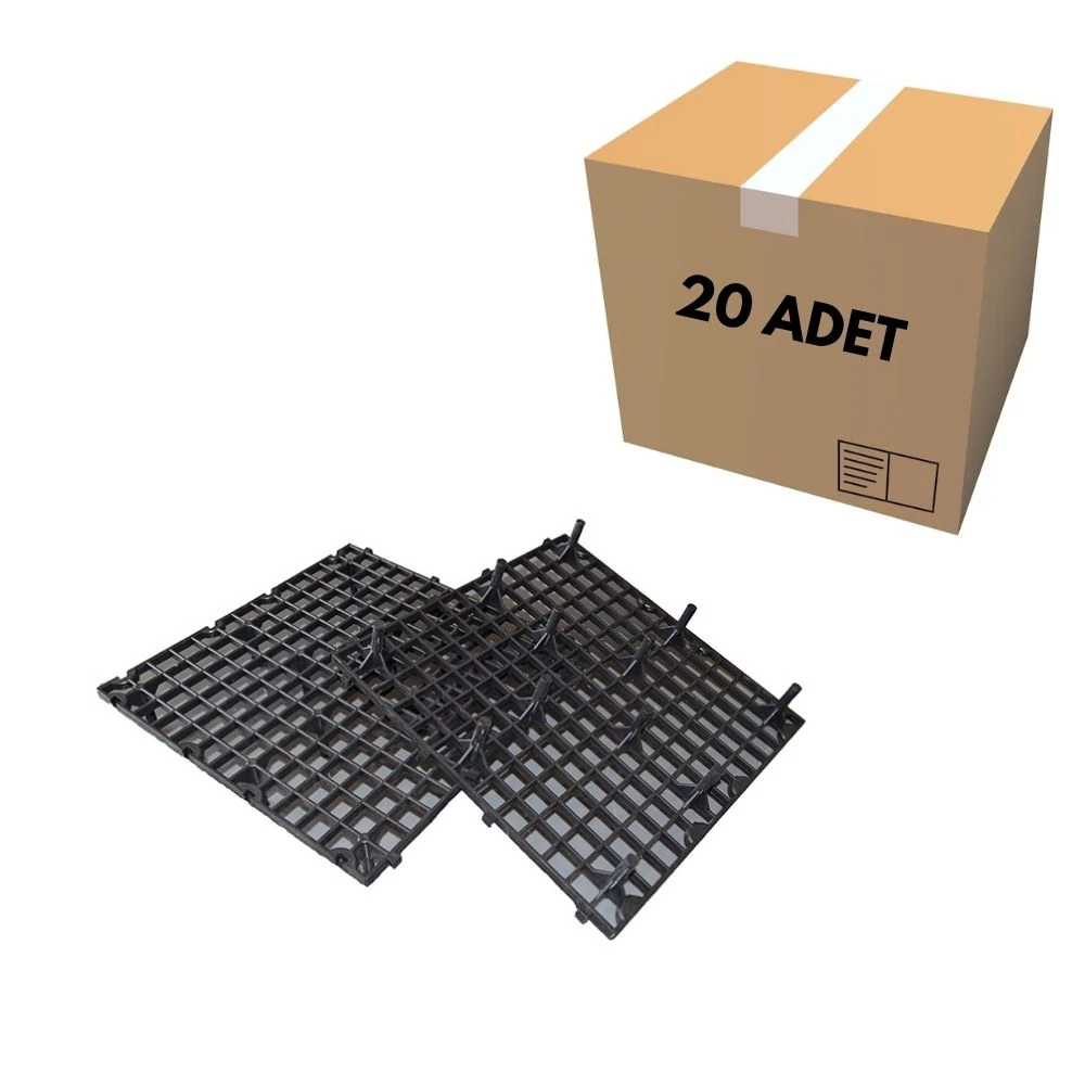 Kümes Yer Izgarası Siyah Dar Göz 33X33 (20 Adet)