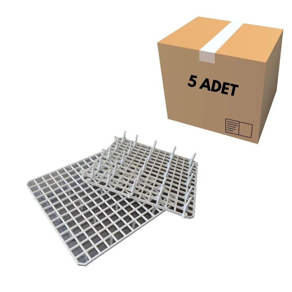 Kümes Yer Izgarası Gri Geniş Göz 40X40 (5 Adet)