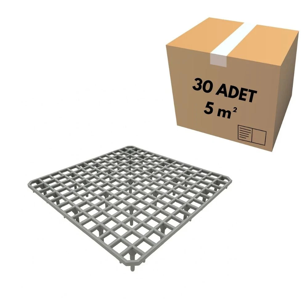 40x40 Geniş Göz Gri Kümes Taban Izgarası (5 m²)