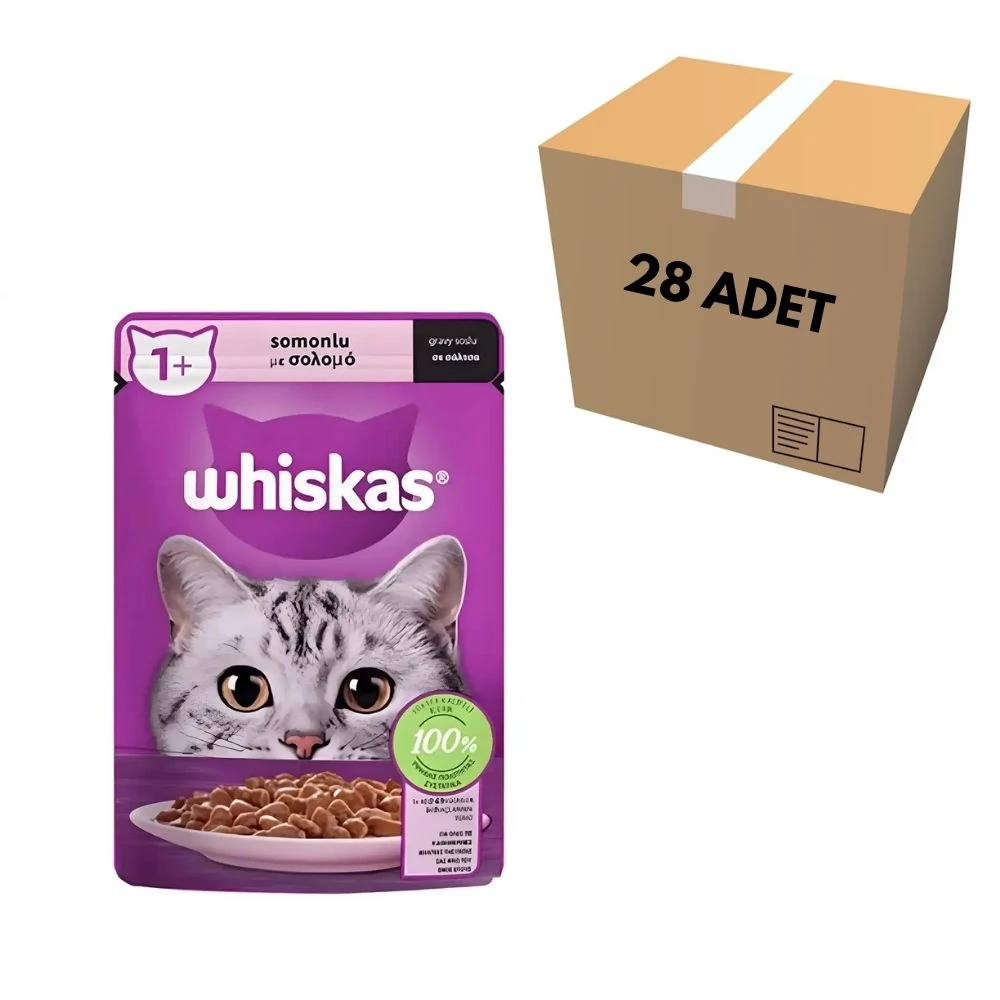 Whiskas Somonlu Kedi Pouch 85 GR (28 Adet)