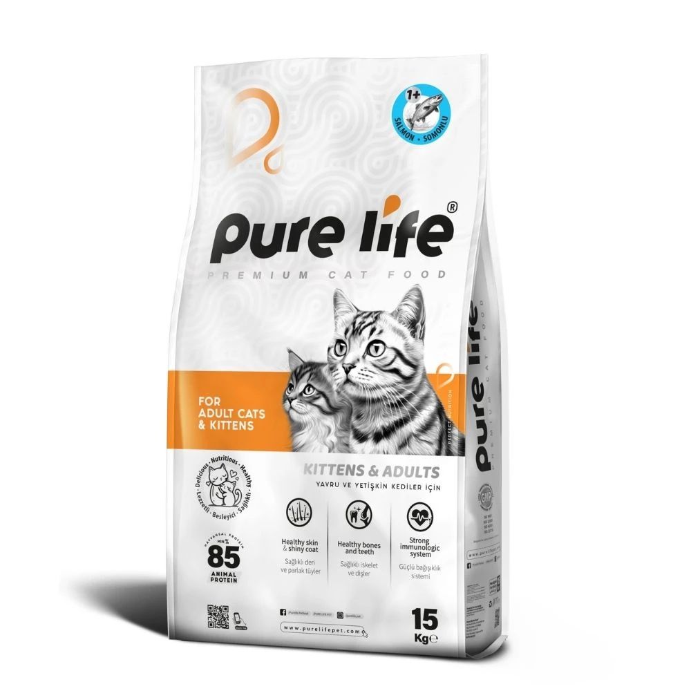 Purelife Balık Etli Yetişkin Kedi Maması 15 KG