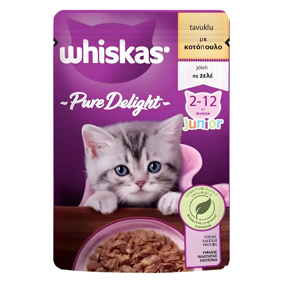 Whiskas Pure Delight Tavuklu Yavru Kedi Pouch 85 GR