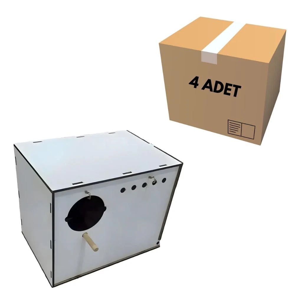 Büyük Boy Muhabbet Kuşu Yuvası Çift Taraflı (4 Adet)