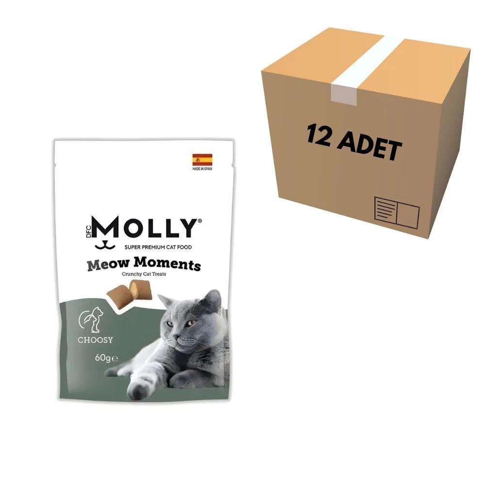 Molly Meow Moments Choosy Seçici Kediler İçin Kedi Ödül Maması 60 GR (12 Adet)