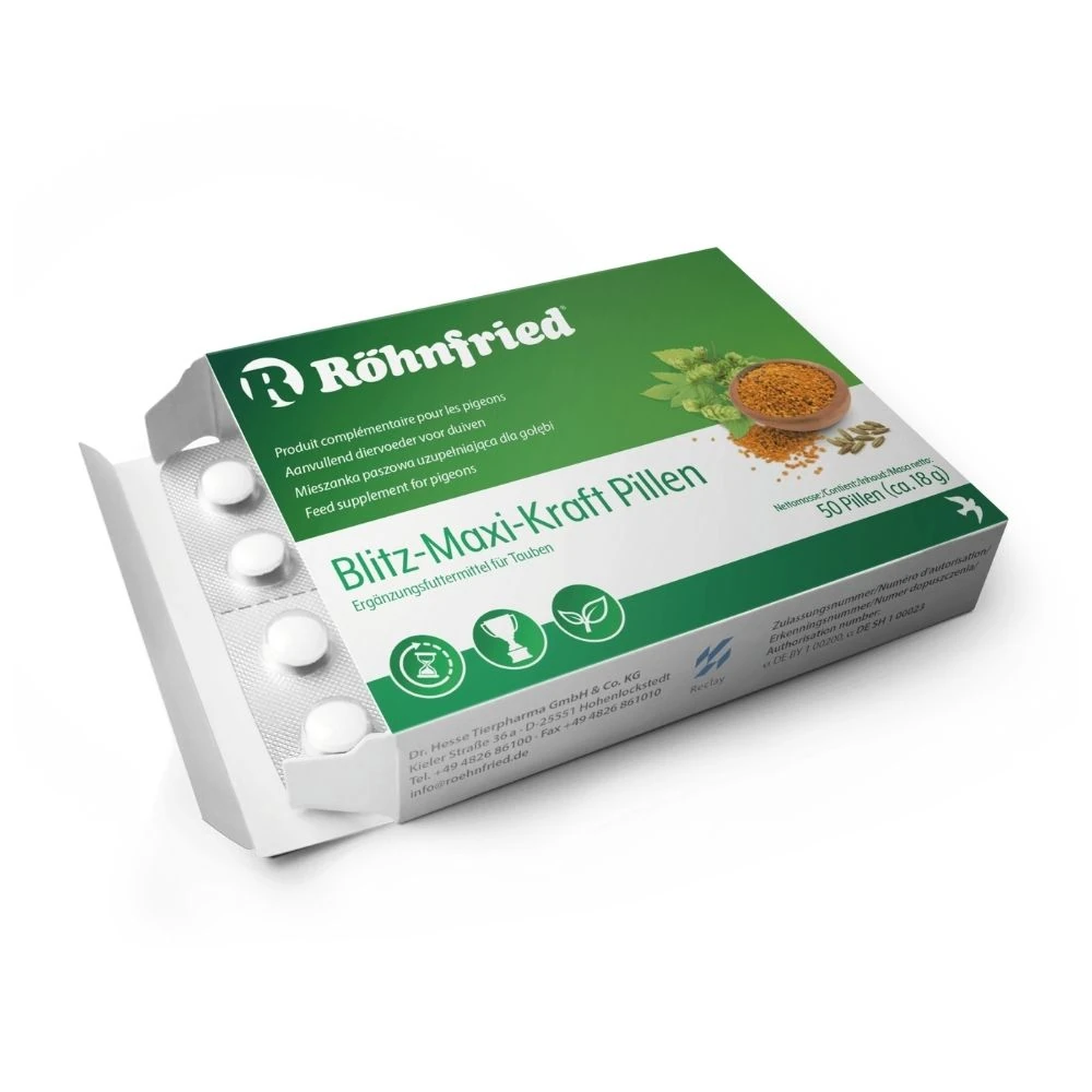 Röhnfried Blitz Maxi Kraft Dayanıklılık ve Uçuş Hızı 50 Adet