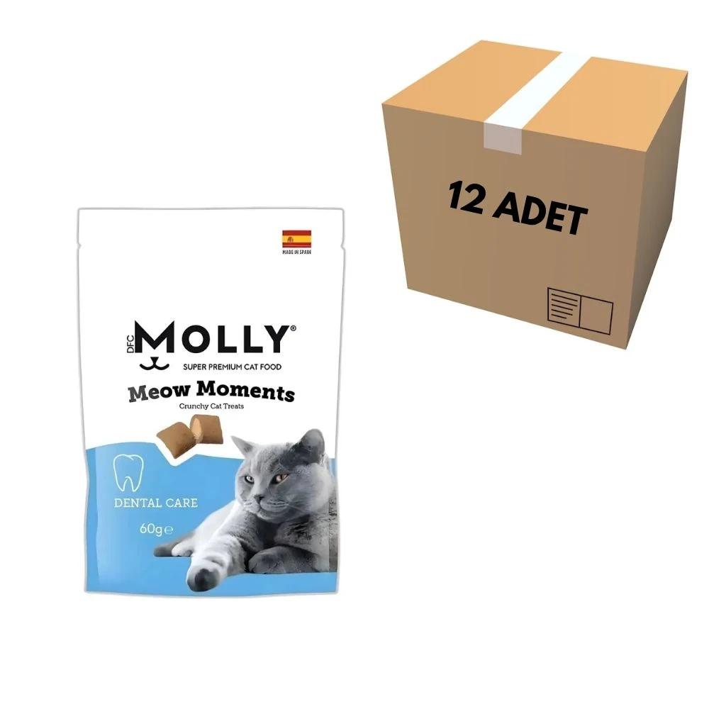 Molly Meow Moments Dental Care Diş Bakımı İçin Kedi Ödül Maması 60 GR (12 Adet)