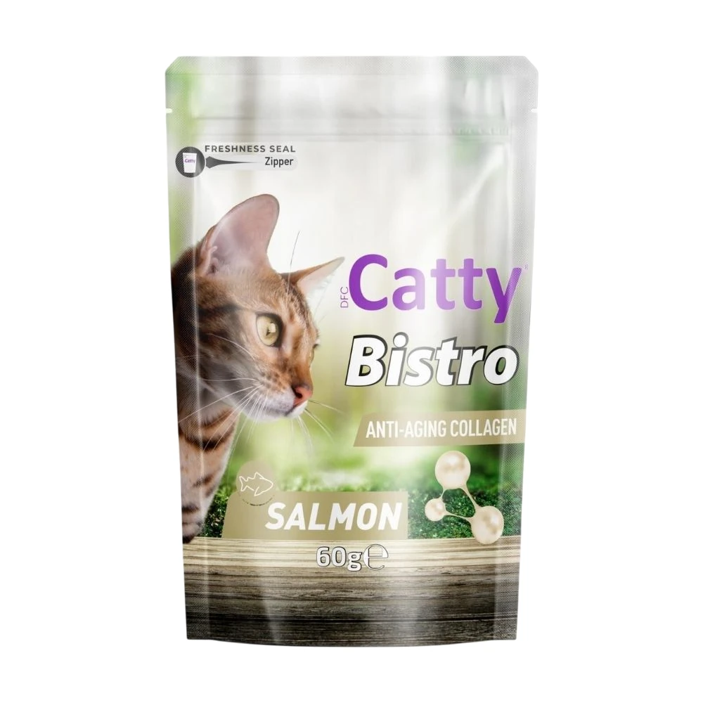 Catty Bistro Anti-Collagen Somonlu Kedi Ödül Maması 60 GR