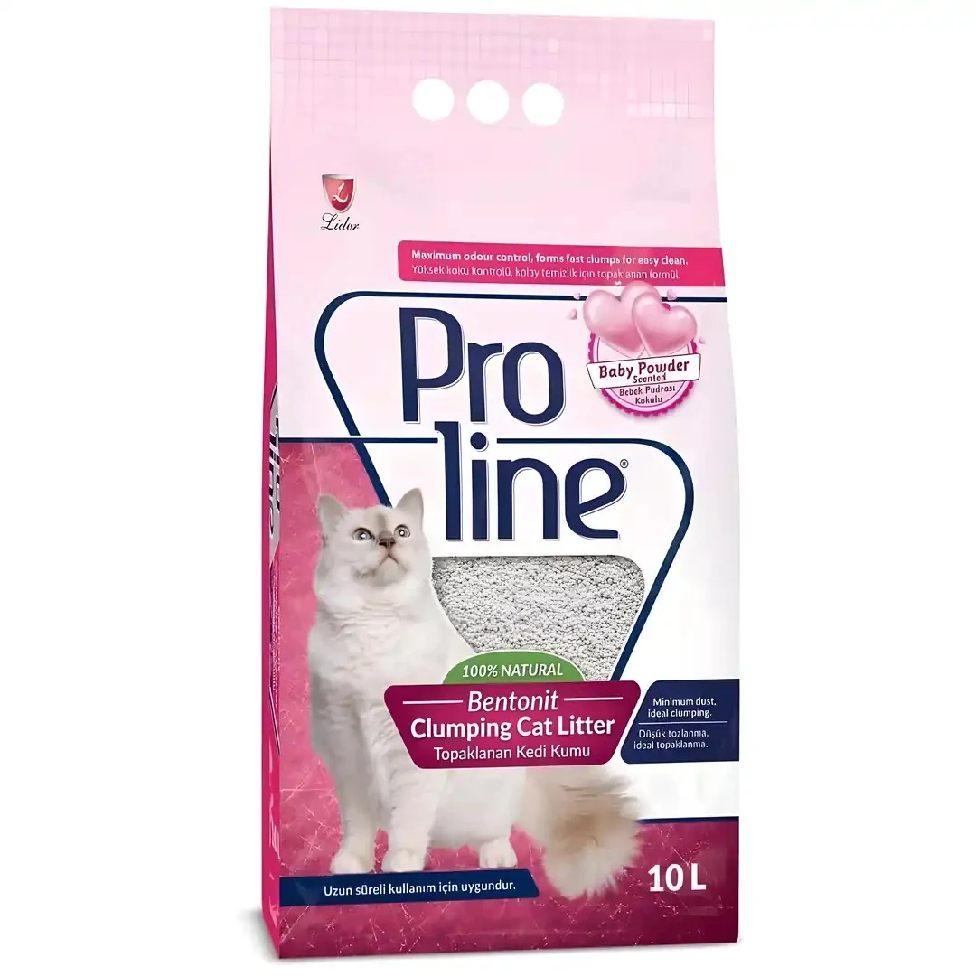 Proline Bebek Pudra Kokulu Kedi Kumu 10 LT