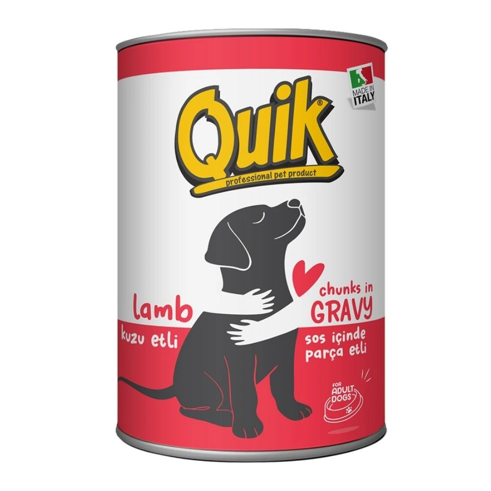 Quik Kuzu Etli Köpek Konserve 415 GR