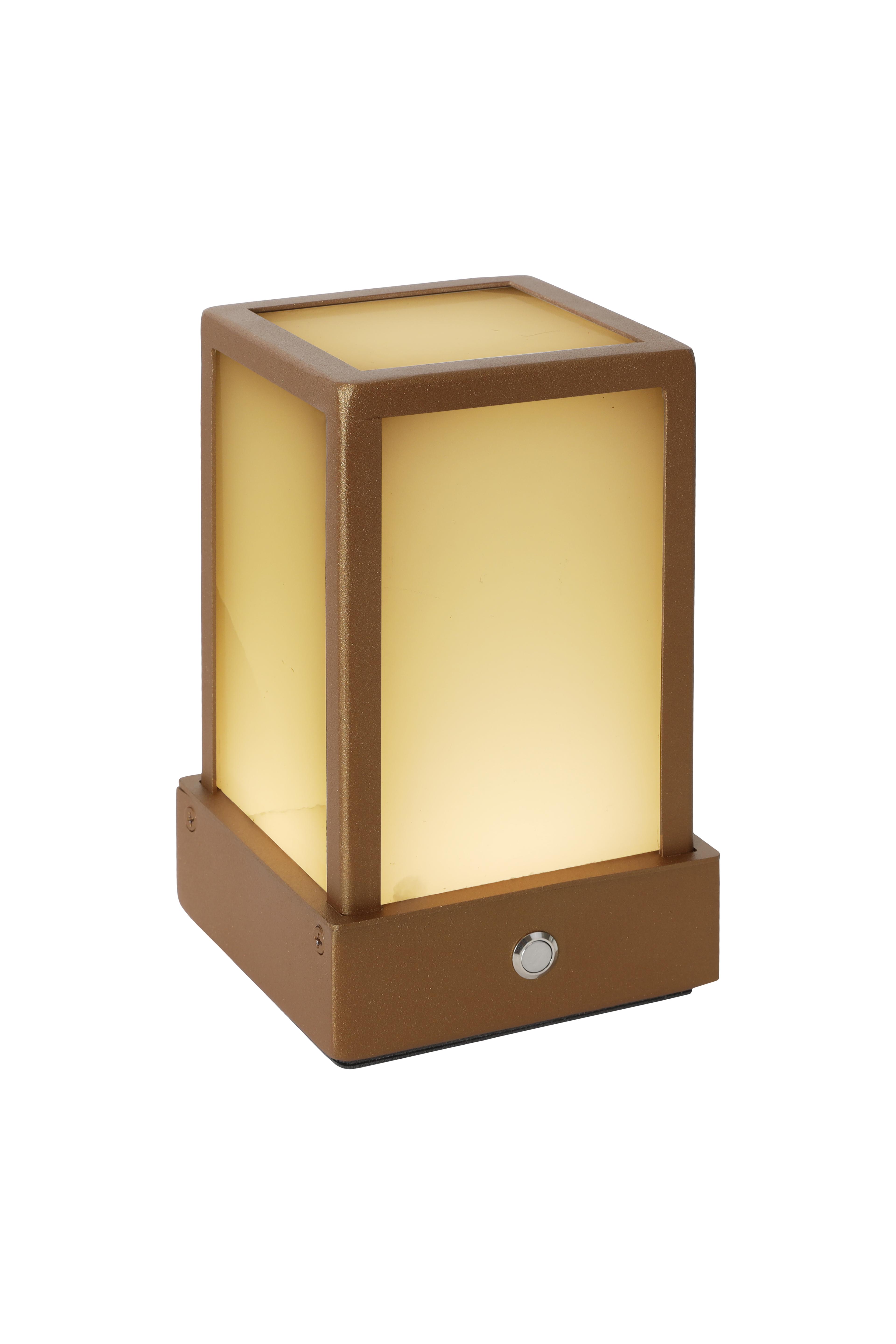 Dusk Small Rechargeable Table Lamp - Brown