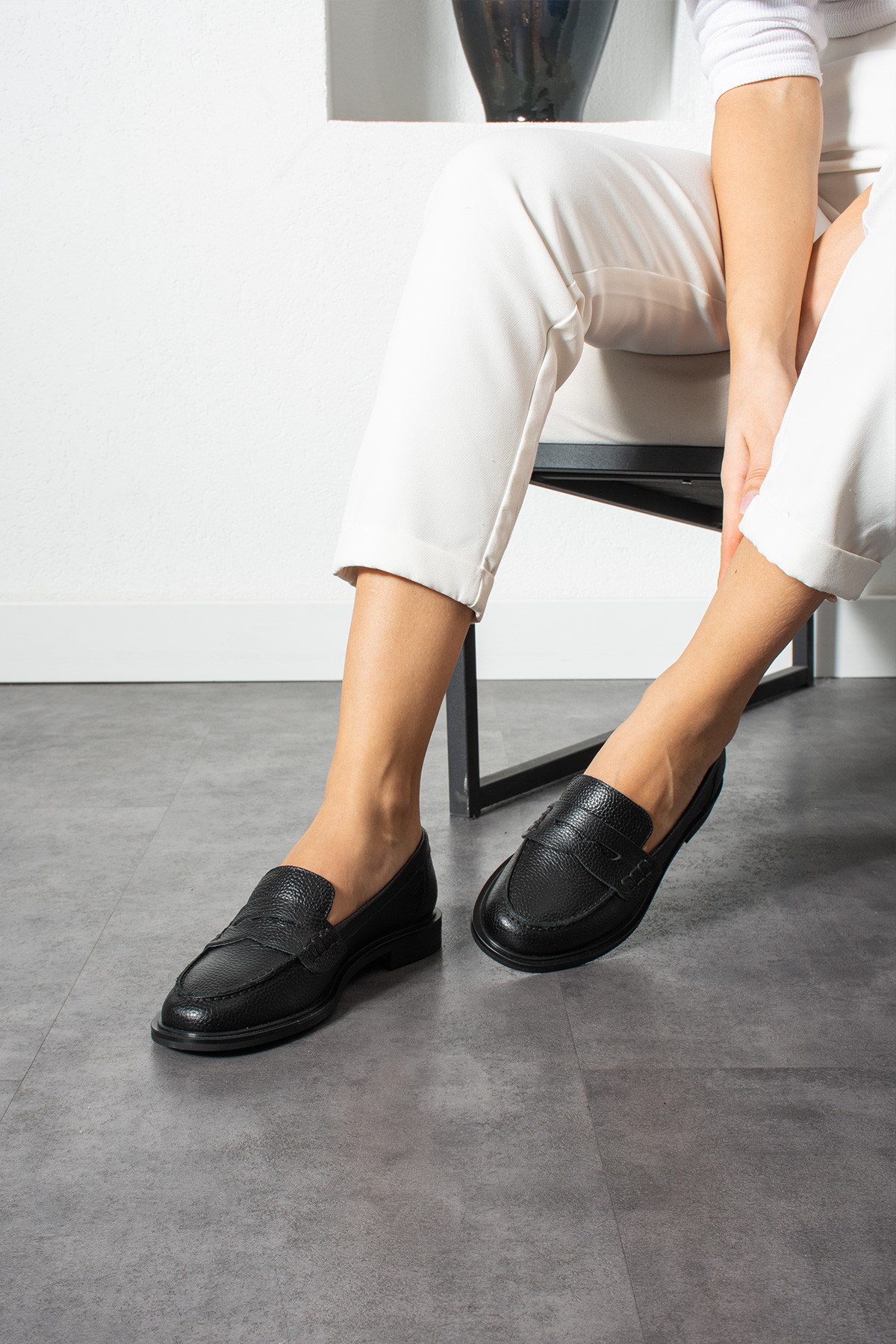Stew Kadın Hakiki Deri Loafer Ayakkabı