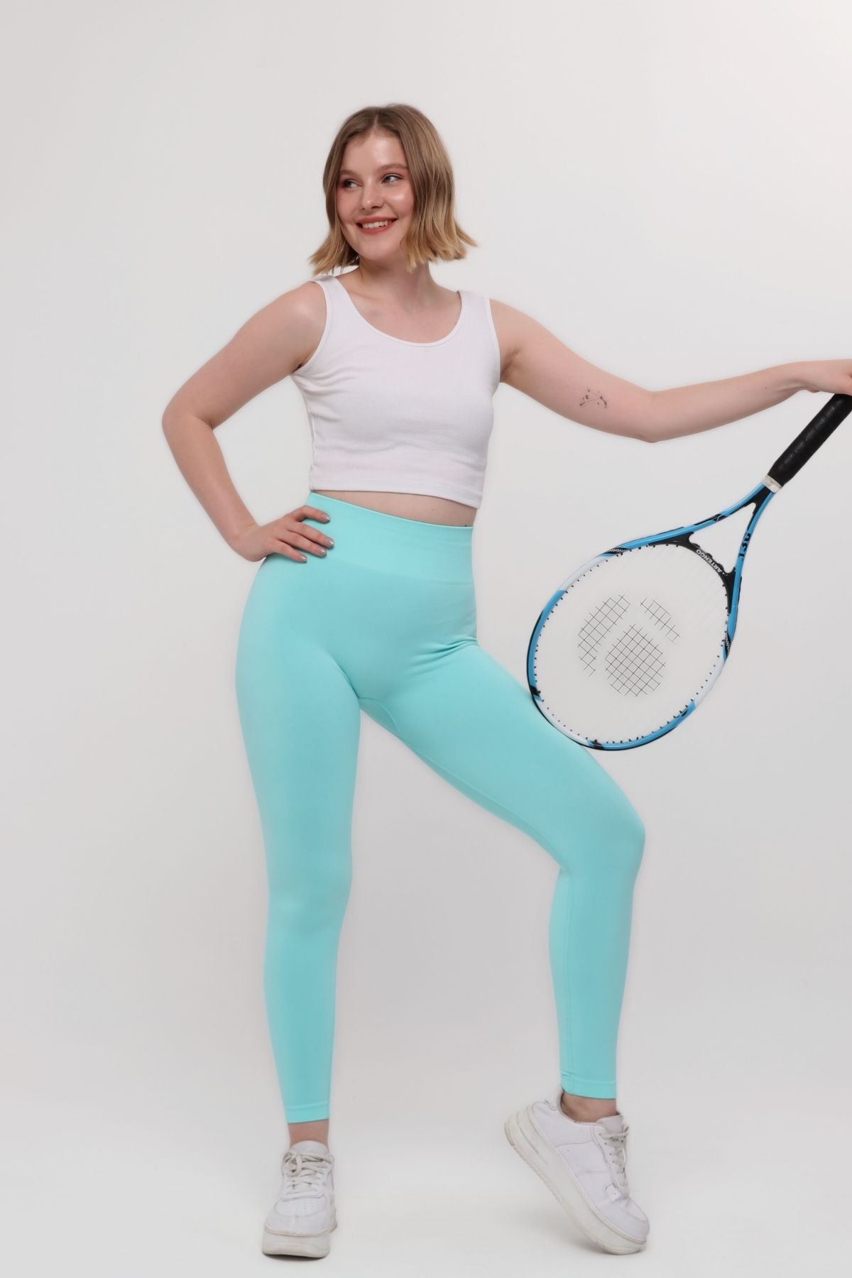 SEAMLESS DİKİŞSİZ SPORCU TAYT PUSH-UP  ARKASI BÜZGÜLÜ TOPARLAYICI