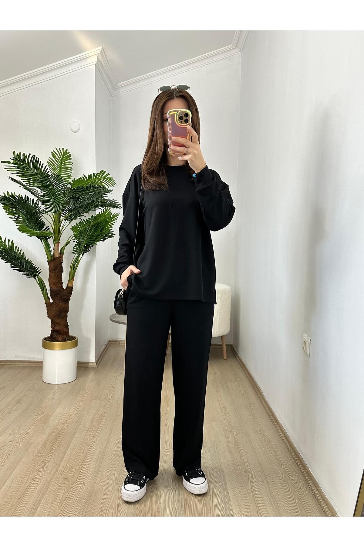 MODAL KUMAŞ PANTOLON SWEAT TAKIM PAMUK LYCRA RAHAT KALIP