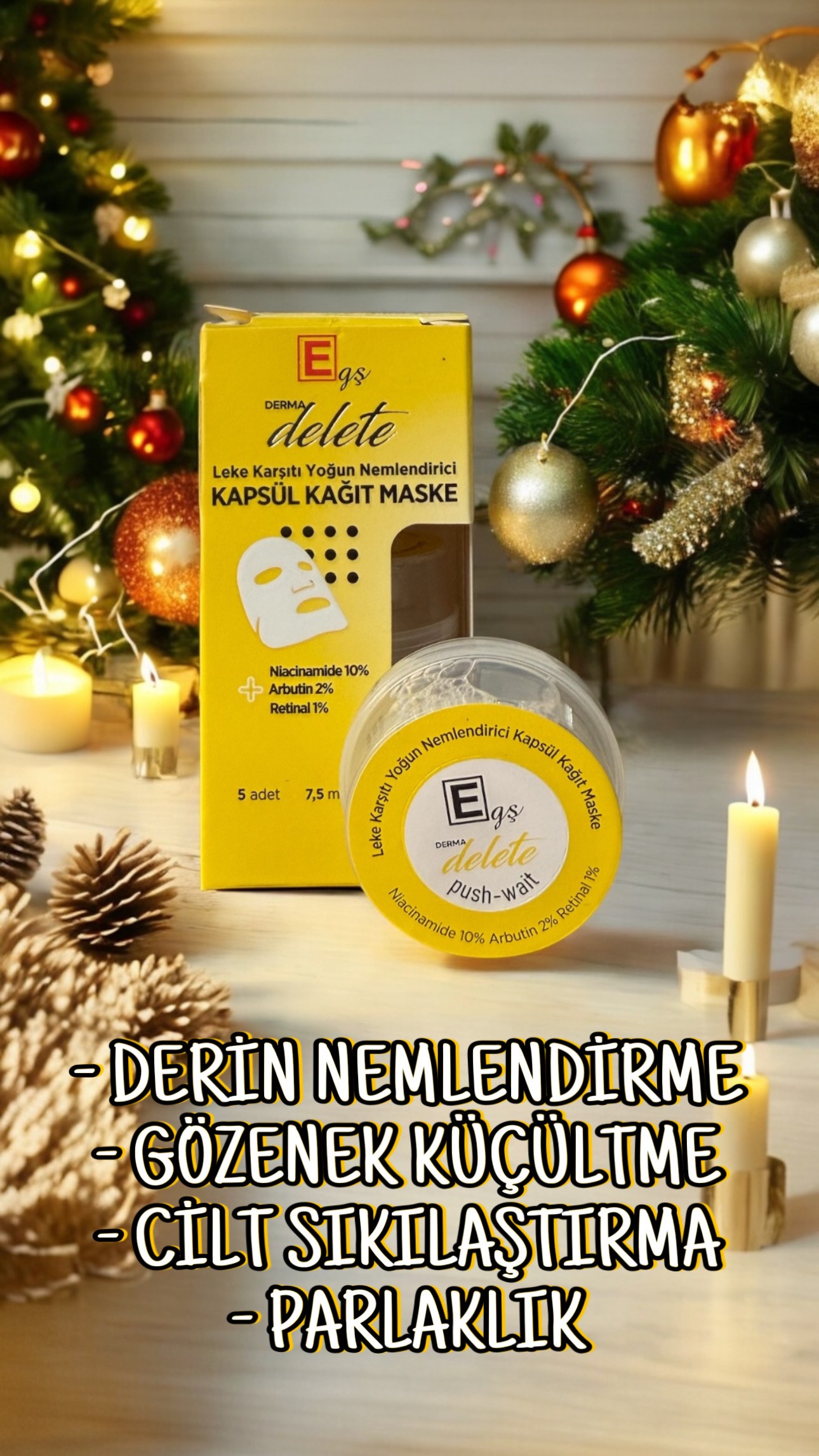 DERMADELETE KAĞIT MASKE