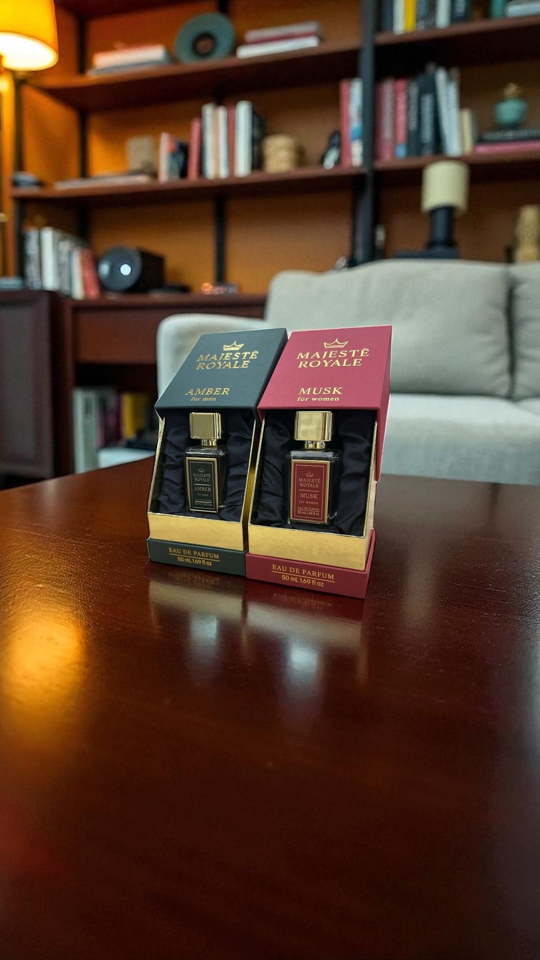 MAJESTE ROYAL İKİLİ BAY BAYAN SET MUSK+AMBER