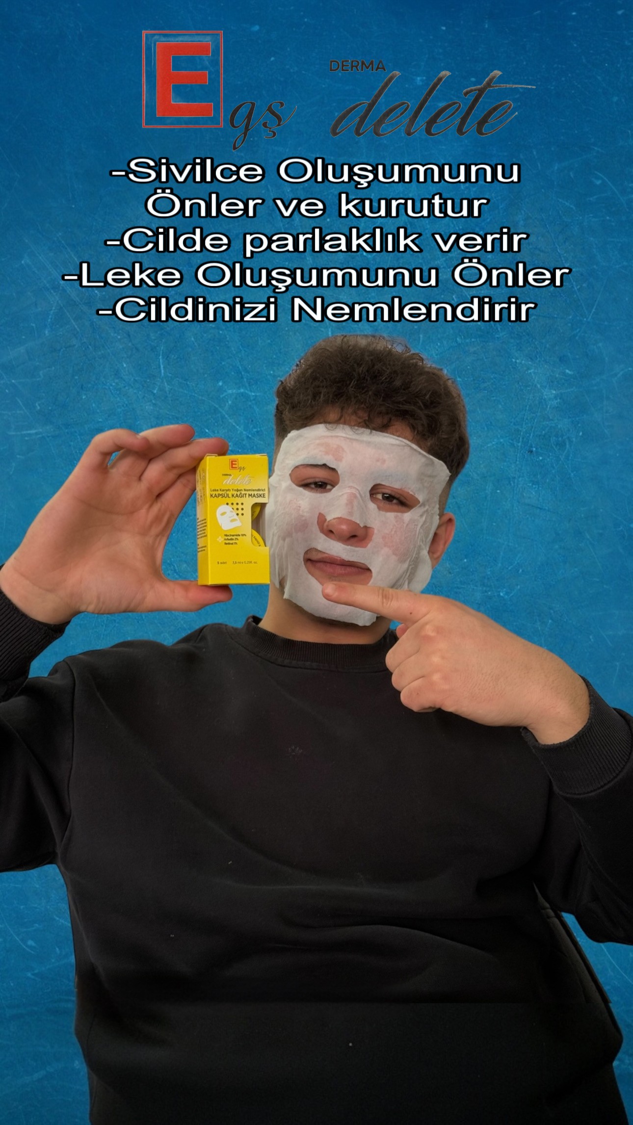 DERMADELETE KAĞIT MASKE