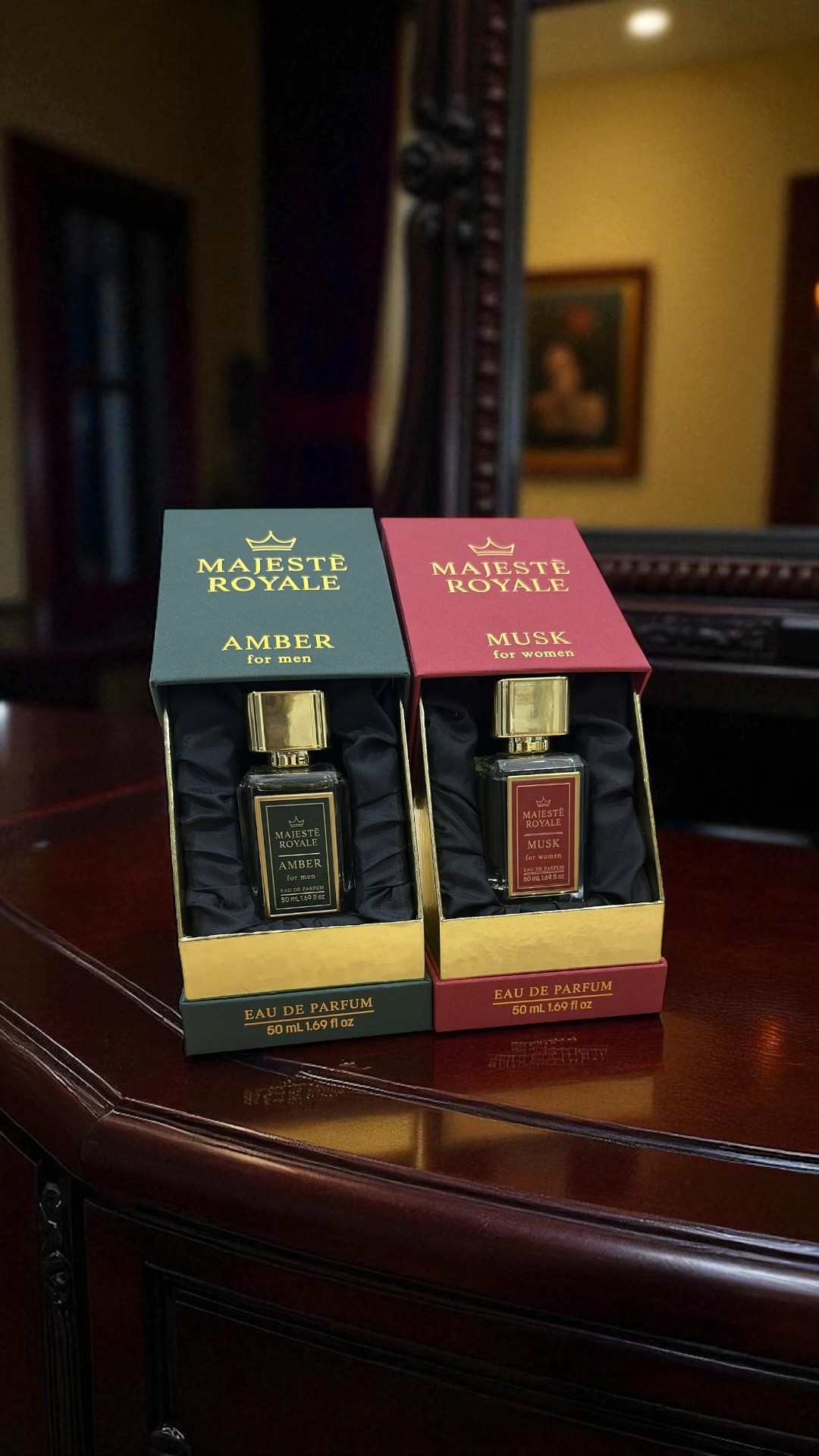 MAJESTE ROYAL İKİLİ BAY BAYAN SET MUSK+AMBER