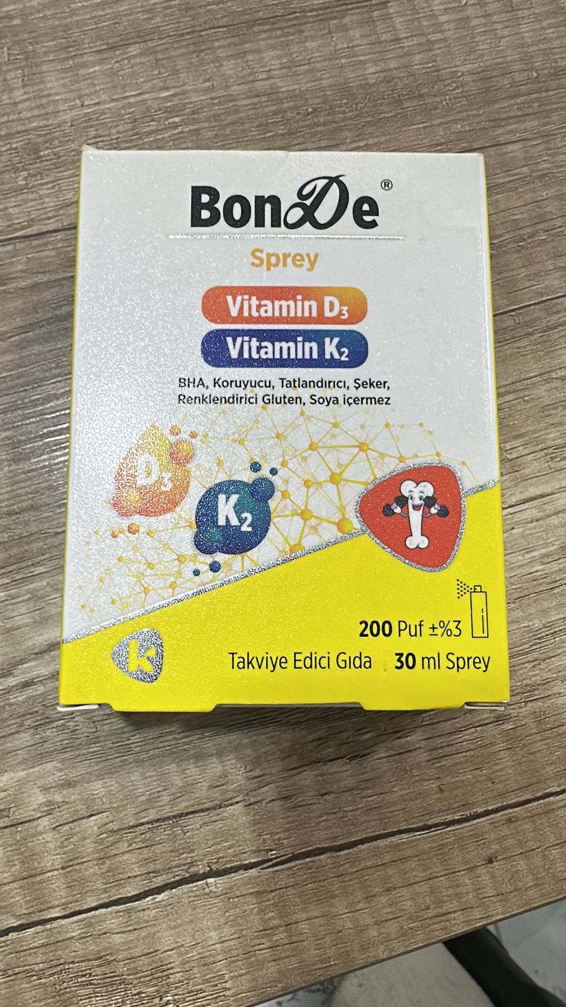 BONDE SPREY  VİTAMİN D3 VİTAMİN K2