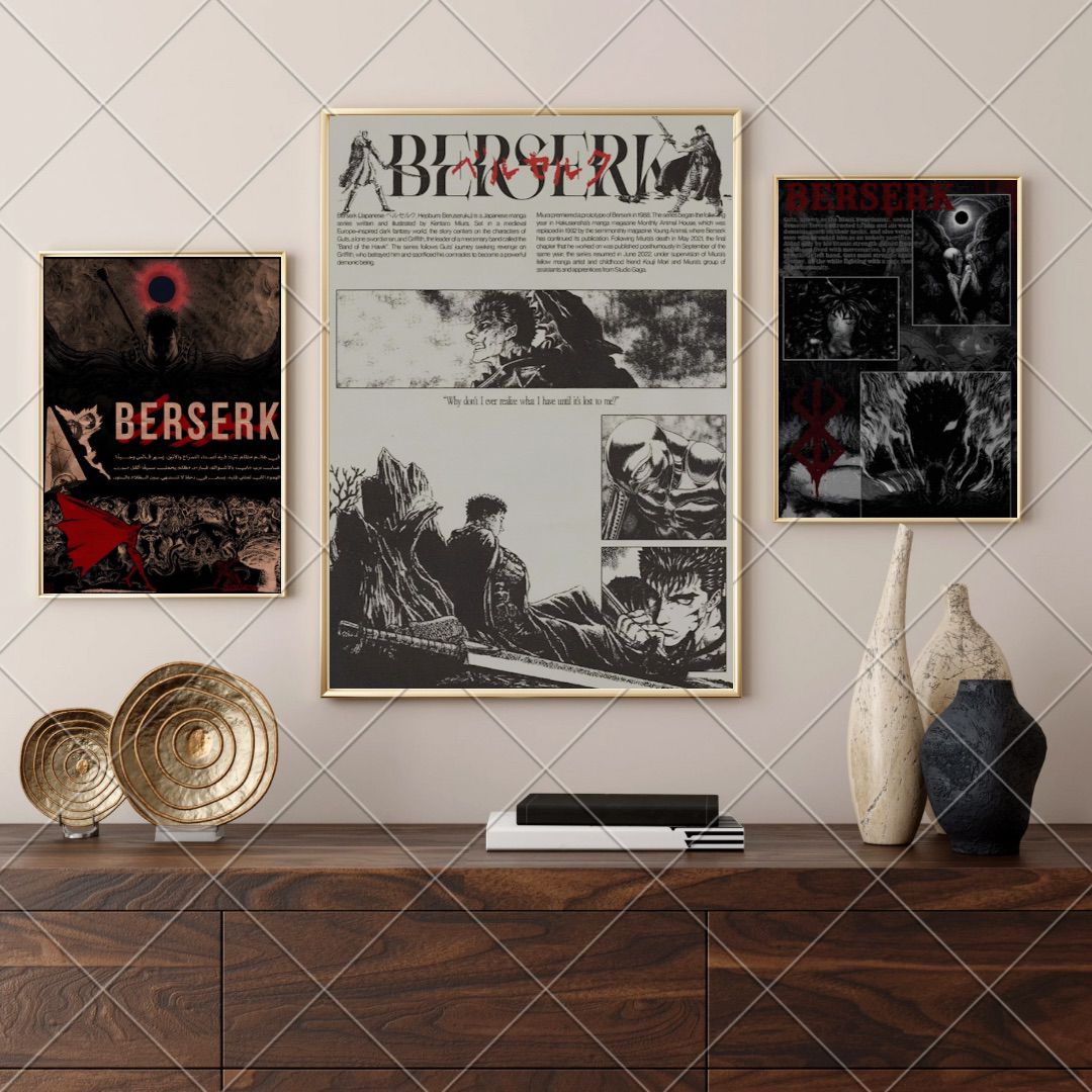 Berserk - 3'lü Metal Poster