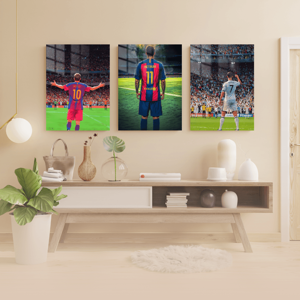 Futbolcular - 3'lü Metal Poster 44