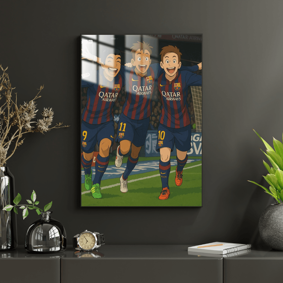 Messi Neymar Suarez - Metal Poster 2004