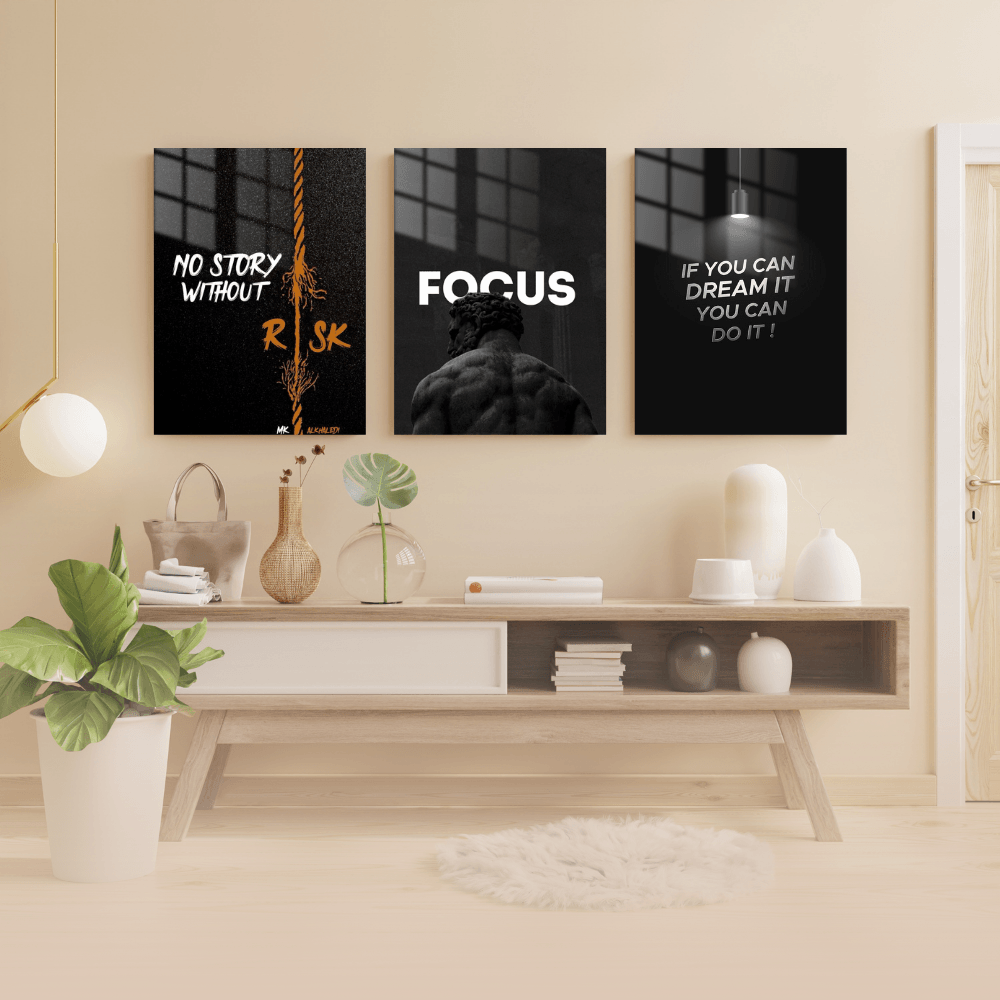 Motivasyon - 3'lü Metal Poster 49
